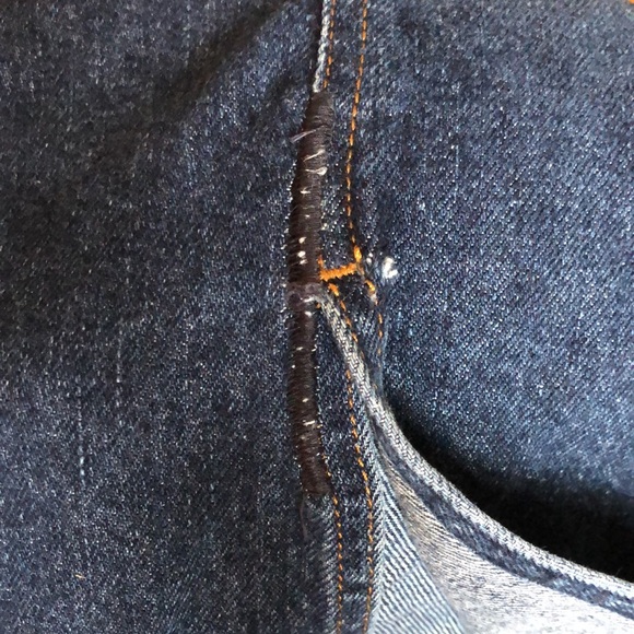 The Limited Denim Jeans Skirt Dark Blue Size 8 - Picture 5 of 5